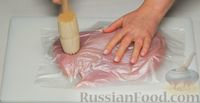 Рулет из индейки со шпинатом и сыром (в беконе)